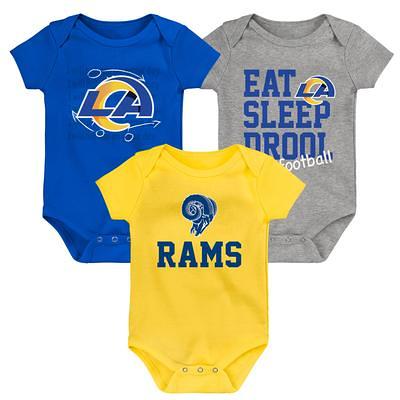 Newborn & Infant Royal/Heathered Gray New York Giants Born To Win Two-Pack  Long Sleeve Bodysuit Set