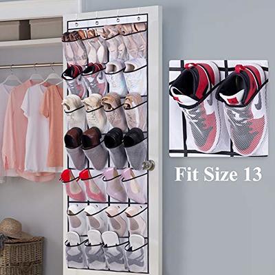 FENTEC Over-the-Door-Shoe-Organizers, Hanging Shoe Organizer with Large  Deep Pocket Shoe Holder for Closet Shoe Rack for Wall, Over Door Shoe  Storage