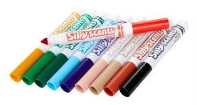 Crayola Silly Scents Sweet Washable Art Markers Broad Line, Child, 10 Pieces