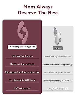 Momcozy Hands-Free Lactation Massager, Maximum Heat & Vibration Area for  Faster Milk Flow, Soft Warming Breast Massager for Easier Breastfeeding