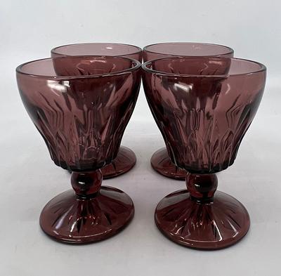 Red Stemmed Glass Goblet - ApolloBox