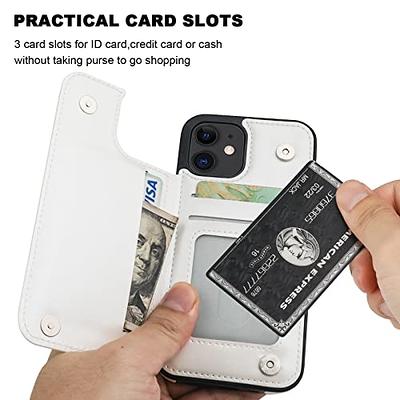 iPhone 11 Pro Max Wallet Case with Card Holder,OT ONETOP PU Leather  Kickstand Card Slots Case,Double Magnetic Clasp and Durable Shockproof  Cover for