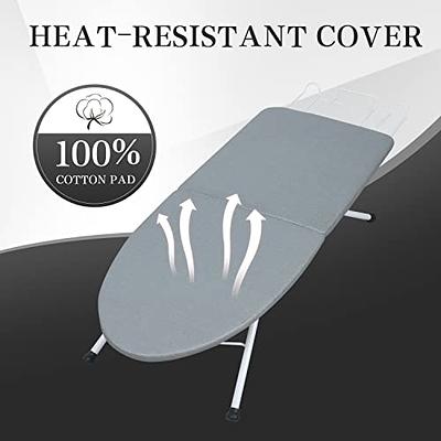 Heat resistant Grey Ironing Board Compact and Portable with Mini Iron Pad  Cover