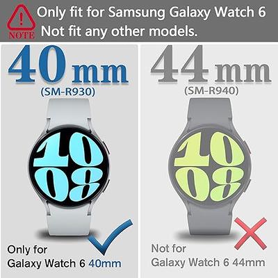 Comprar [6+6 Pack] Liwin Galaxy Watch 6 Screen Protector Case Cover 40mm,  Tempered Glass Anti-Fog Bubble Free Film + Waterproof Hard PC Protective  Bumper Case Compatible with Samsung Galaxy Watch 6 40mm