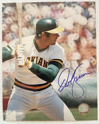 Davey Lopes Autograph Card Beckett Oakland Athletics Signed Topps