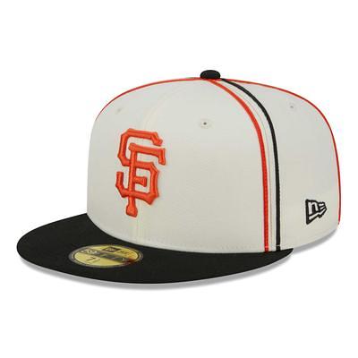 Men's New Era Cream San Francisco Giants Chrome Camel Rust Undervisor 59FIFTY Fitted Hat