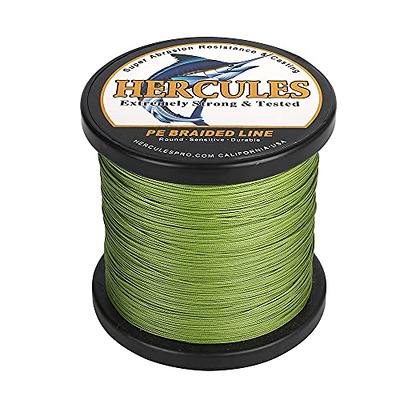 Hercules Super Strong 500M 547 Yards Braided Fishing Line 20 Lb Test For  Saltwater Freshwater Pe Braid Fish Lines 4 Strands - Ye