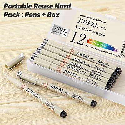 Waterproof Ink Black Micron Neelde Drawing Pen Pigment Fine Line Sketch  Markers Pen For Writing Hand-Paint anime Art Supplies