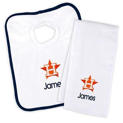 Newborn & Infant White Los Angeles Kings Personalized Bib Burp Cloth Set