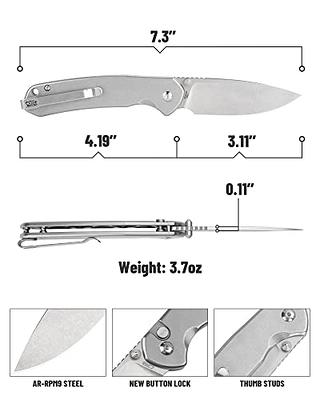 CJRB Pyrite Folding Knife, AR-RPM9 Steel