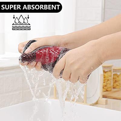 Homaxy 100% Cotton Kitchen Towel Soft Dishcloth Super Absorbent Kitchen  Cloths Home Cleaning Scouring Pad Washing Dishes Rags