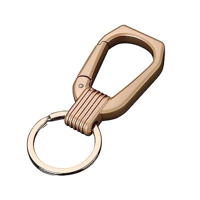 Carabiner Heavy Duty Double Ring Keychain Locking Key Ring, Key