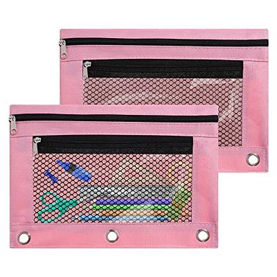 Antner Binder Pencil Pouch for 3 Ring Binder, 2 Pack 3 Ring Binder