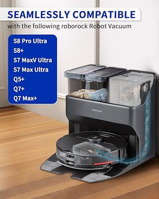 8 Packs Vacuum Dust Bags for Roborock S8+ / S8 Pro Ultra / S7 MaxV Ultra /  S7 Pro Ultra / Q7+ / Q7 Max+ / Q5+ Clean Base Automatic Dirt Disposal Bags
