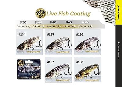  Lurefans Super Rattle Snake Metal Blade Bait Fishing Lures  with Willow Blade Tail Spinner, VIB Fishing Lures, Shad Fishing Spoons, BKK  Hooks, Metal Jigging Spoons, Fishing Lures for Trout, Pike