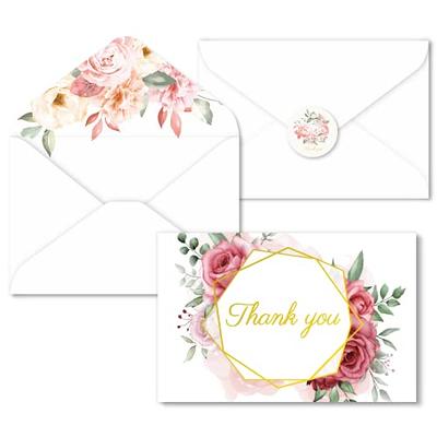 Navy and Gold Baby Shower Thank You Cards and Envelopes (25 Pack) Twinkle  Little Star Notecards Stationery Set 4x6 - Paper Clever Party 