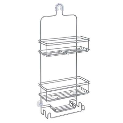 Dracelo Black Bathroom Organizer Shower Caddy, Hanging Head Two Shelf  Shower Organizer Basket Plus Dish B07DJ397Y2 - The Home Depot