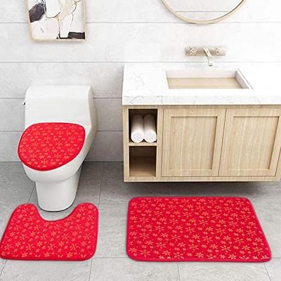 BELADOR Bathroom Rugs Sets 2 Piece - Plush Bath Mat Set Quick-Dry Soft  Chenille Bathroom Mat