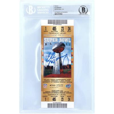 Marshall Faulk St. Louis Rams Autographed Super Bowl XXXIV Ticket