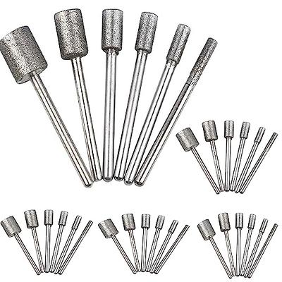 30pcs Dremel Diamond Burr Glass Drill Bits Engraving Rotary Tool Set