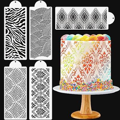 Aloreen 5 Cake Stencils Happy Birthday Cakes Airbrush Writing Stencil  Decorating Buttercream Mesh Caking It Up Stencil Stencil Cookie Sugar  Fondant Stencil Lace Floral Stencil Template Printing Mold - Yahoo Shopping