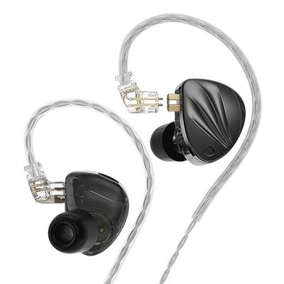  Linsoul KZ ZS10 PRO X Upgraded 1DD+4BA Hybrid Driver HiFi in  Ear Earphones IEM with Alloy Faceplace Detachable Silver-Plated Recessed  0.75mm 2Pin Cable for Audiophile Musician DJ Stage (Without Mic) 