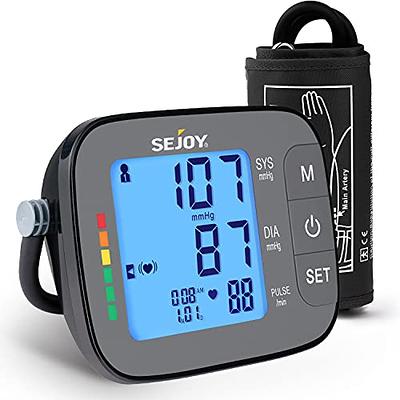 Blood Pressure Monitor Upper Arm Automatic Digital BP Monitor Adjustable  Large Cuff Backlit Display 2x500 Memories 4 AAA Batteries BP Machine BP  Meter for Home Use Carrying Case FSA\\/HSA 