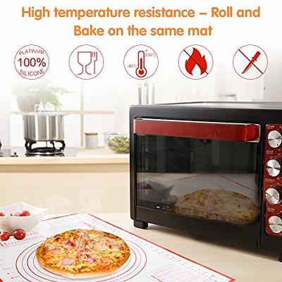 Silicone Mat Baking Accessories Pastry and Bakery Kitchen Tools Rolling Pin  for Dough Chef Utensil Fondant Pizza Cake Board