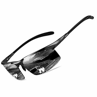 DUCO Vintage Polarized Sports Metal Frame Driving Sunglasses for