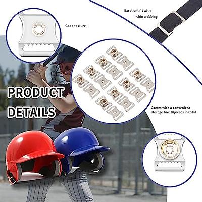 Fortunemee Football Helmet Repair Kit, Hockey Helmet Hardware Kit, Hardware for Universal Baseball Softball Facemask, R Shape Football Visor Clips