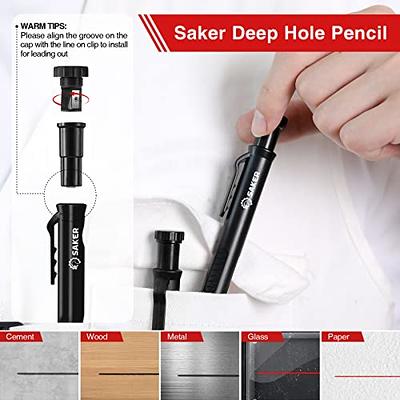 Saker Multi-function Scribing Tool- Construction Pencil- Scribe Tool with  Pencil