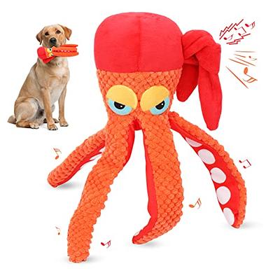 HGB Squeaky No Stuffing Dog Toys, 2 Pack Starfish Crinkle Plush