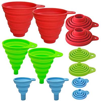 6pcs Kitchen Funnel Set,Funnels for Filling Bottles, Food Grade Silicone  Funnel Collapsible Funnel, Canning Funnel, Large Funnel,Medium Funnel and Small  Funnel Set by Aellabus - Yahoo Shopping