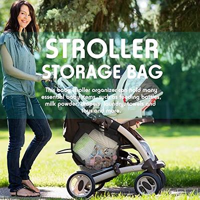  MCHIVER Anchors Baby Stroller Organizer with Adjustable Straps  Non-slip Stroller Caddy with Cup Holders Large Capacity Stroller Bag for  Toy Snacks Phone Baby Essentials : Baby