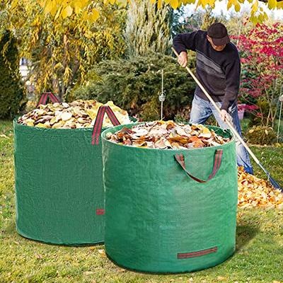 IWNTWY 2-Pack 16 Gallons Reusable Yard Waste Bags, Heavy Duty Upright Leaf  Bags, Lightweight Portable Lawn Bags with 4 Handles for Garden Leaves and  Waste Collection - Yahoo Shopping