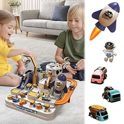 Kids Race Track Toys For Boy Car Adventure Toy For 3 4 5 6 7 Years Old Boys  Girls, Puzzle Rail Car, City Rescue Playsets Magnet Toys W/ 3 Mini Cars