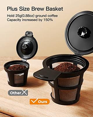 brikinte Reusable Coffee Filter for Ninja Dual Brew Coffee Maker, 2 Pack K  Cup Reusable Coffee