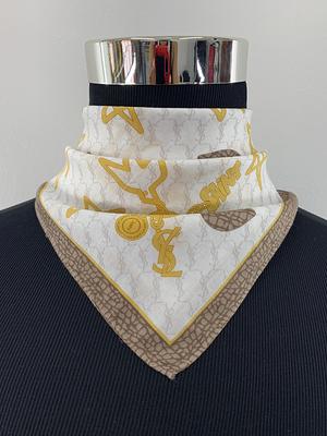 Vintage Silk Scarf Head Wrap