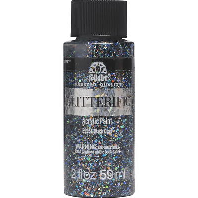 FolkArt Glitterific Acrylic Craft Paint, Glitter Finish, Black Opal, 2 fl  oz - Yahoo Shopping