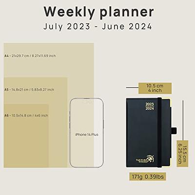 POPRUN Small Planner 2023-2024 (4''x 6.25'') Academic Planner Weekly and  Monthly (July 23-June 24) Leather Hard Cover, Planner with Hourly Time  Slot, Calendar, for Purse 100 GSM Paper- Turquoise - Yahoo Shopping