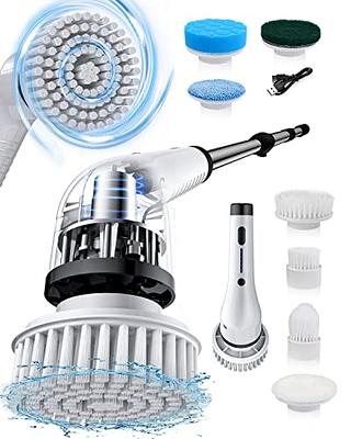 Electric Spin Scrubber, Cordless Scrubber Cleaning Brush with Long