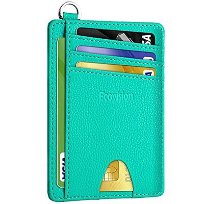 KUKOO Slim Minimalist RFID Credit Card Holder Front Pocket Wallet for Women  Coin Purse with Keychain Gift Box - Yahoo Shopping