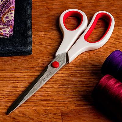  SINGER Fabric Scissors with Comfort Grip, 1-pack, Red