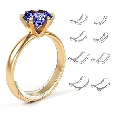 Ring Size Adjuster for Loose Rings, 8 PCS Invisible Ring Size Adjuster Fit  Any Ring Size Reducer Jewelry Spacer Ring Guard Assorted Sizes of Ring