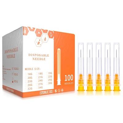 1ml Syringe with 25 Gauge 1 Needle - 25g 1 inch Needle and Syringe for  Scientific Labs, Liquids Refilling, Dispensing