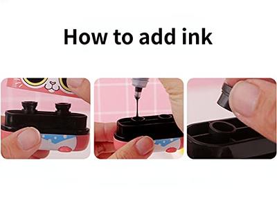 Buy Custom Cloth Self-inking Stamper & Refill Fabric Ink Pad Kids