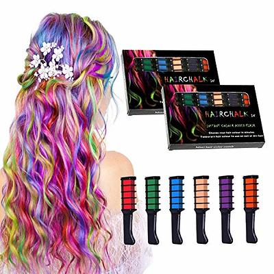 10 Color Hair Chalk for Girls Temporary Hair Color Dye for Kids,Washable  Hair Chalk Comb,Gifts for Girls Age 8-12,Best Creative Gifts for Children's  Day Christmas Halloween Cosplay Birthday Party New Year 