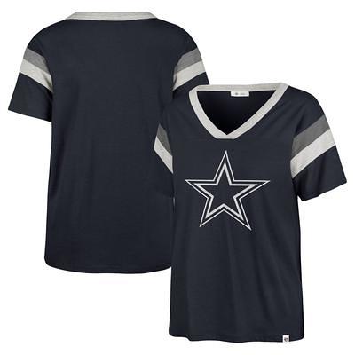 Women's Fanatics Branded Navy Dallas Cowboys Plus Size Star V-Neck T-Shirt