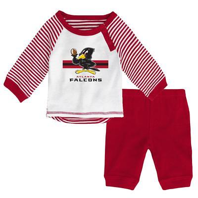 Newborn & Infant White/Red Atlanta Falcons Long Sleeve Pants Set