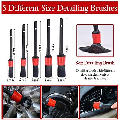 High Density Ultra Soft Detail Brush,Detail Brushes Car Detailing,Multifunctional  Car Interior Dust Brush,for Car Interior and Deep Cleaning Keyboard (A) 